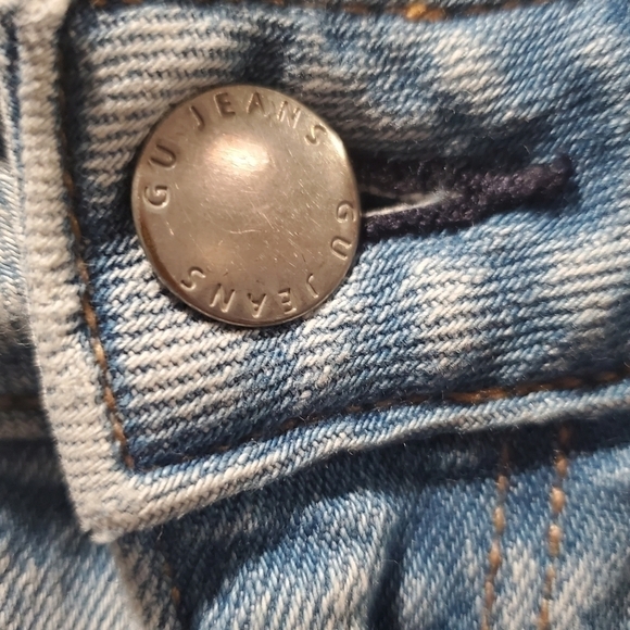 Uniqlo High-Rise Cropped Straight Leg, Frayed Hem Jeans - Picture 3 of 4